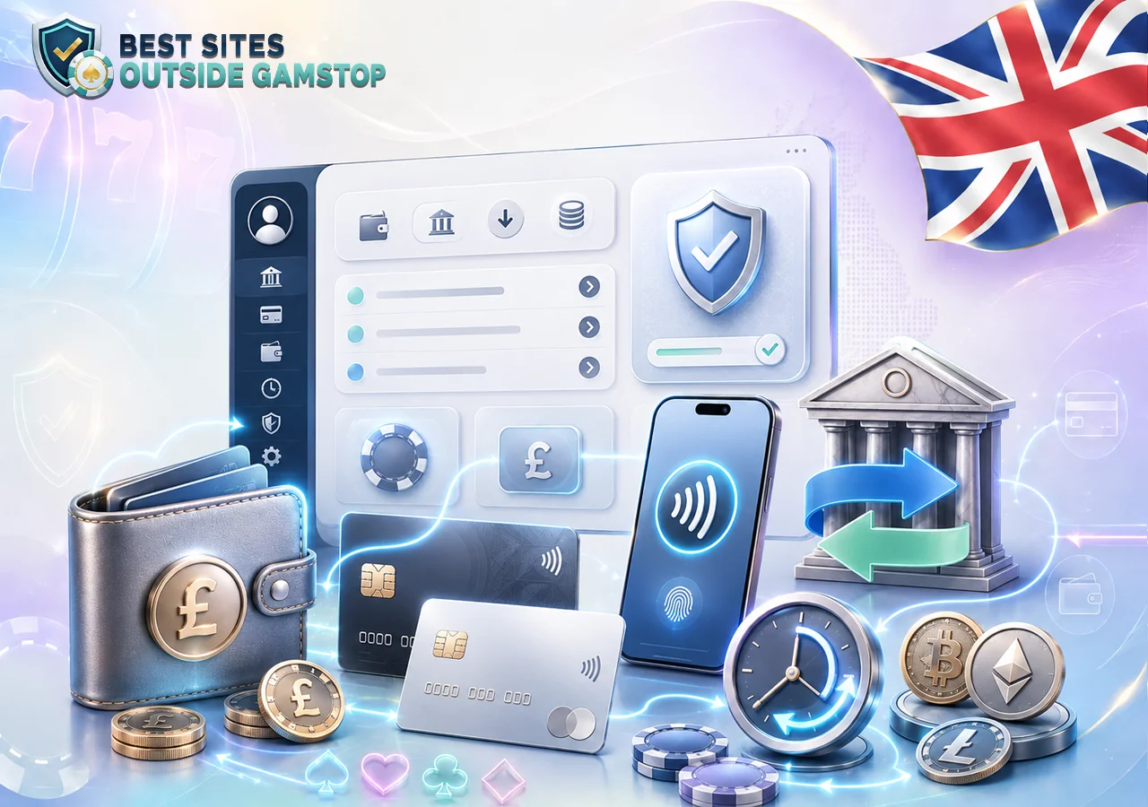 Payment methods with cards, crypto, wallets, fast transactions